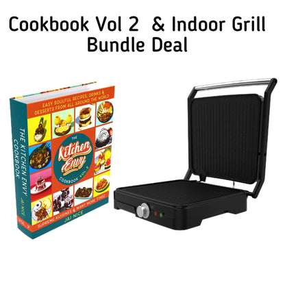 KITCHEN ENVY COOKBOOK & INDOOR GRILL BUNDLE DEAL