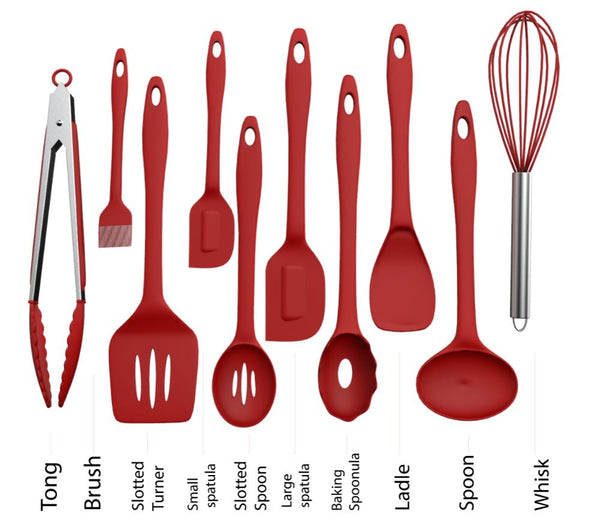 You Can Score A 10-Piece Rainbow Silicone Utensil Set From Harper